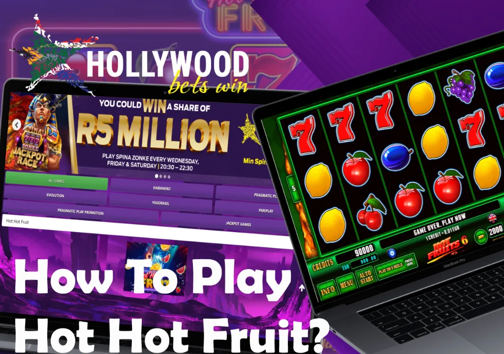 Step-by-step instructions on how to play the hot fruit game